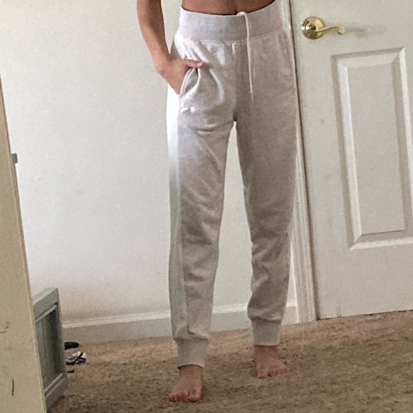 Women’s Light grey/ white puma sweatpants - Picture 2 of 5